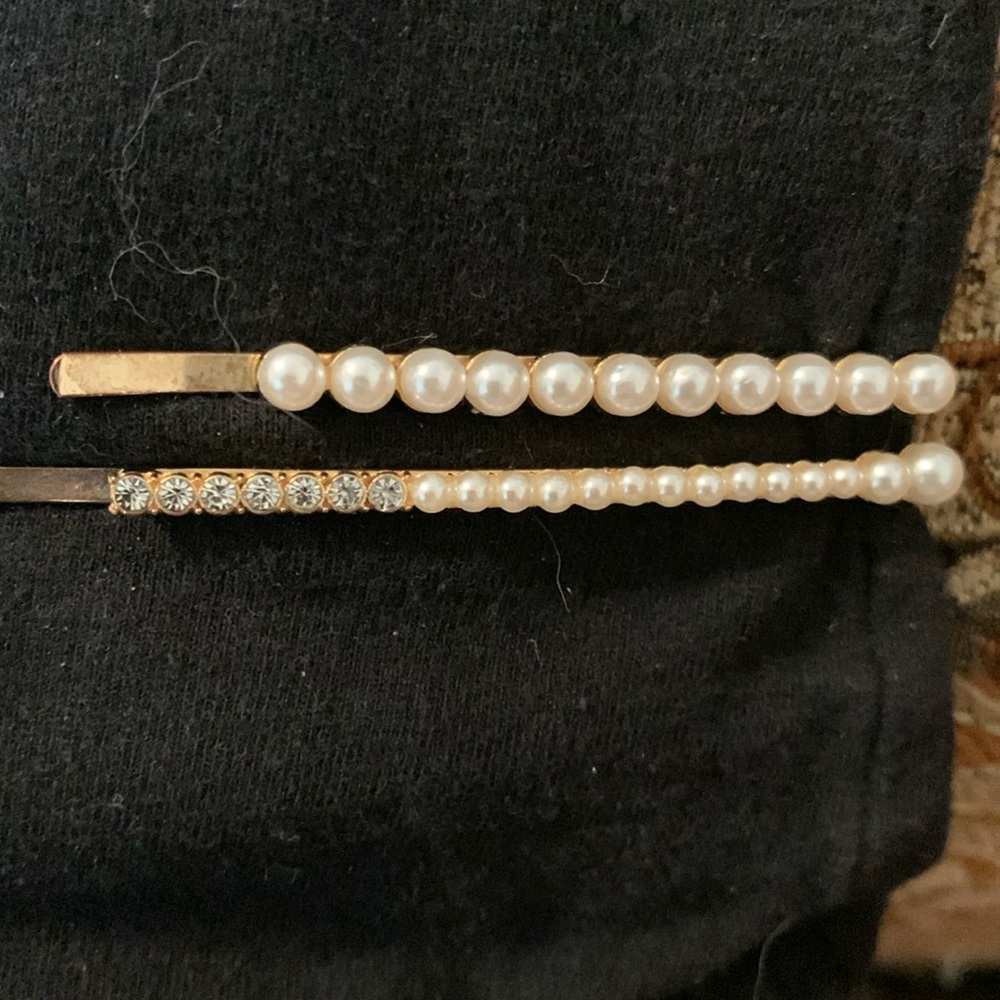 Hair pins by Altar’D State. Faux pearls and diamonds. Brand New out of package.